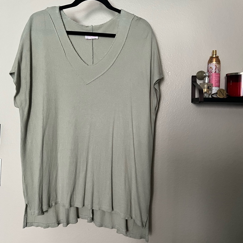Pink Lily V-neck Top